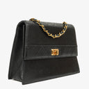 Chanel Black Quilted Lambskin Vintage Medium Trapeze Classic Single Flap Bag, 1989-1991