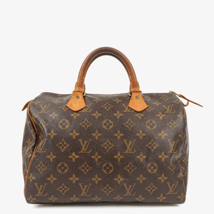 Louis Vuitton Speedy 30 Monogram Canvas Handbag
