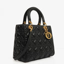 Christian Dior Medium Lady Dior Black Cannage Quilted Leather &nbsp;Bag