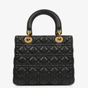 Christian Dior Medium Lady Dior Black Cannage Quilted Leather &nbsp;Bag