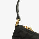 Prada Black Tessuto and Saffiano Leather Shoulder Bag