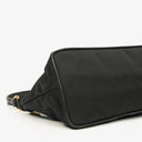 Prada Black Tessuto and Saffiano Leather Shoulder Bag