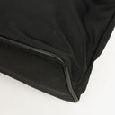Prada Black Tessuto and Saffiano Leather Shoulder Bag