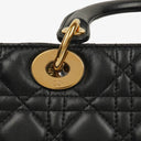 Christian Dior Medium Lady Dior Black Cannage Quilted Leather &nbsp;Bag