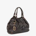 Gucci Guccissima Dark Brown Leather Sukey Hobo Bag