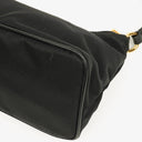 Prada Black Tessuto and Saffiano Leather Shoulder Bag