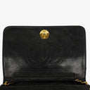 Chanel Classic Full Flap Bag Black Quilted Leather 24K Gold-Plated Hardware