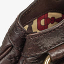 Gucci Guccissima Dark Brown Leather Sukey Hobo Bag