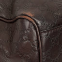Gucci Guccissima Dark Brown Leather Sukey Hobo Bag