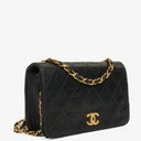 Chanel Classic Full Flap Bag Black Quilted Leather 24K Gold-Plated Hardware