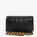 Chanel Classic Full Flap Bag Black Quilted Leather 24K Gold-Plated Hardware