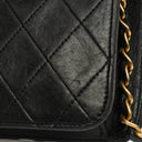Chanel Classic Full Flap Bag Black Quilted Leather 24K Gold-Plated Hardware