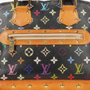 Louis Vuitton Black Monogram Multicolor Alma PM Handbag