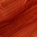 Prada Orange Patent Leather Handbag