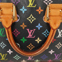 Louis Vuitton Black Monogram Multicolor Alma PM Handbag