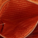 Prada Orange Patent Leather Handbag