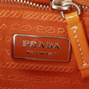 Prada Orange Patent Leather Handbag