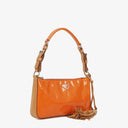 Prada Orange Patent Leather Handbag