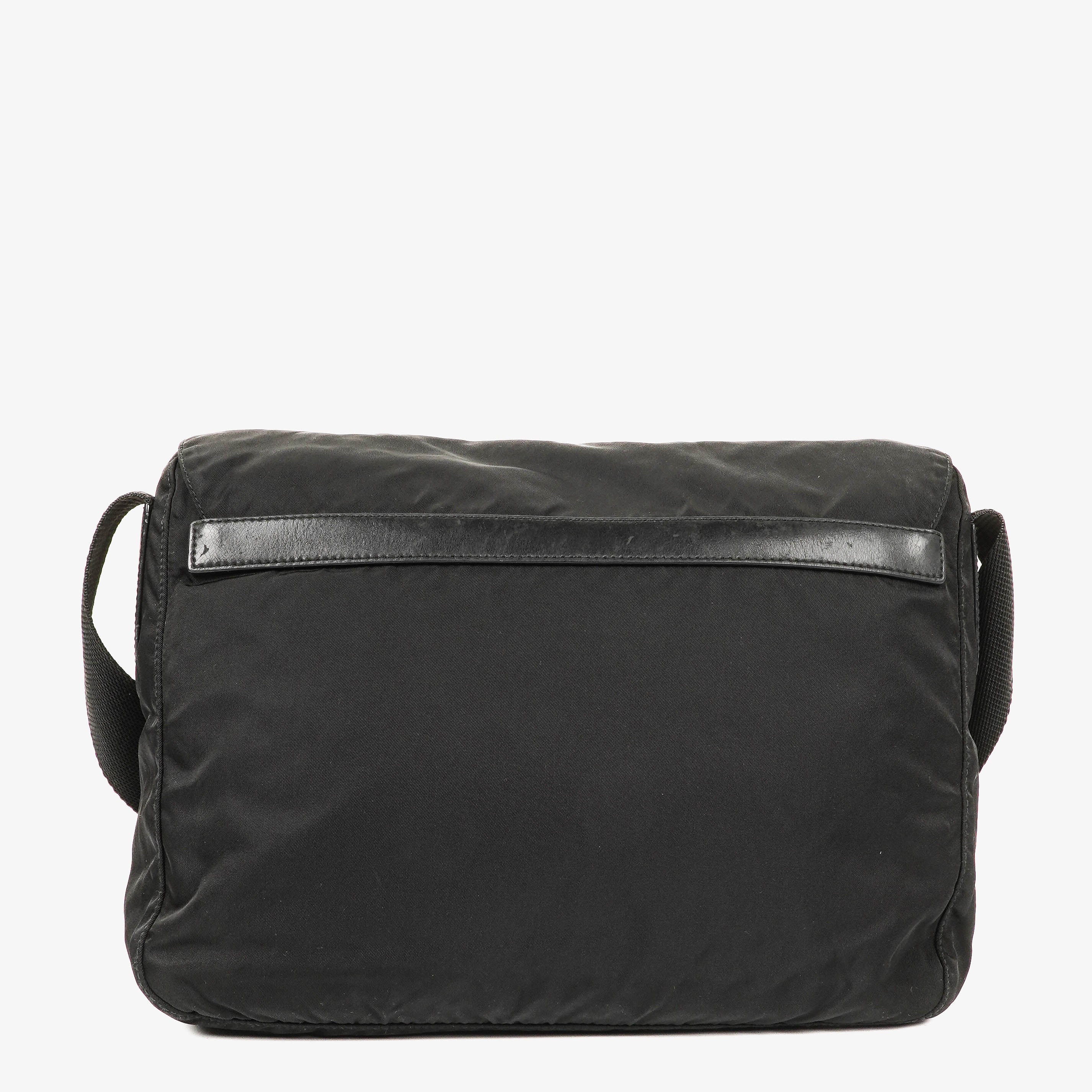 Prada Tessuto Black Nylon Shoulder Bag