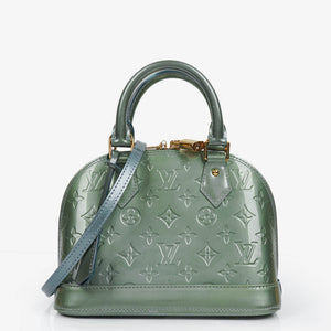 Louis Vuitton Alma BB Givre Monogram Vernis Leather Bag