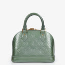 Louis Vuitton Alma BB Givre Monogram Vernis Leather Bag