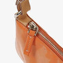 Prada Orange Patent Leather Handbag