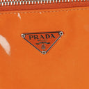 Prada Orange Patent Leather Handbag