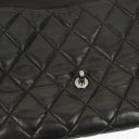 Chanel Black Quilted Lambskin Maxi 3 Accordion Flap Bag