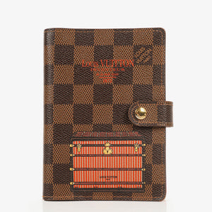 Louis Vuitton Illustre Trunks & Locks Bordeaux Limited Edition Damier Canvas Small Ring Agenda Cover