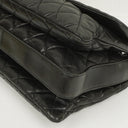 Chanel Black Quilted Lambskin Maxi 3 Accordion Flap Bag