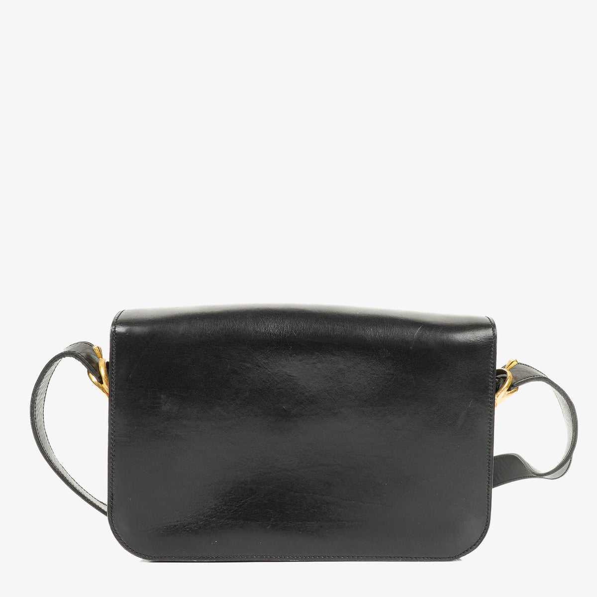 Céline Vintage Crécy Black Leathe Shoulder Bag