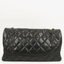 Chanel Black Quilted Lambskin Maxi 3 Accordion Flap Bag