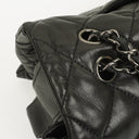 Chanel Black Quilted Lambskin Maxi 3 Accordion Flap Bag