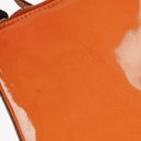 Prada Orange Patent Leather Handbag