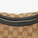 Gucci Beige GG Monogram Canvas And Black Leather Twins Hobo Bag
