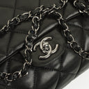 Chanel Black Quilted Lambskin Maxi 3 Accordion Flap Bag