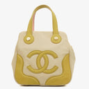 Chanel Vintage Canvas Marshmallow CC Tote