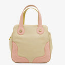 Chanel Vintage Canvas Marshmallow CC Tote