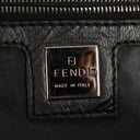 Fendi Fabric Black Croissant Half-Moon Hobo Bag