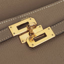 Hermès Kelly Longue Etoupe Epsom Leather Wallet
