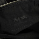 Fendi Fabric Black Croissant Half-Moon Hobo Bag