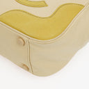 Chanel Vintage Canvas Marshmallow CC Tote