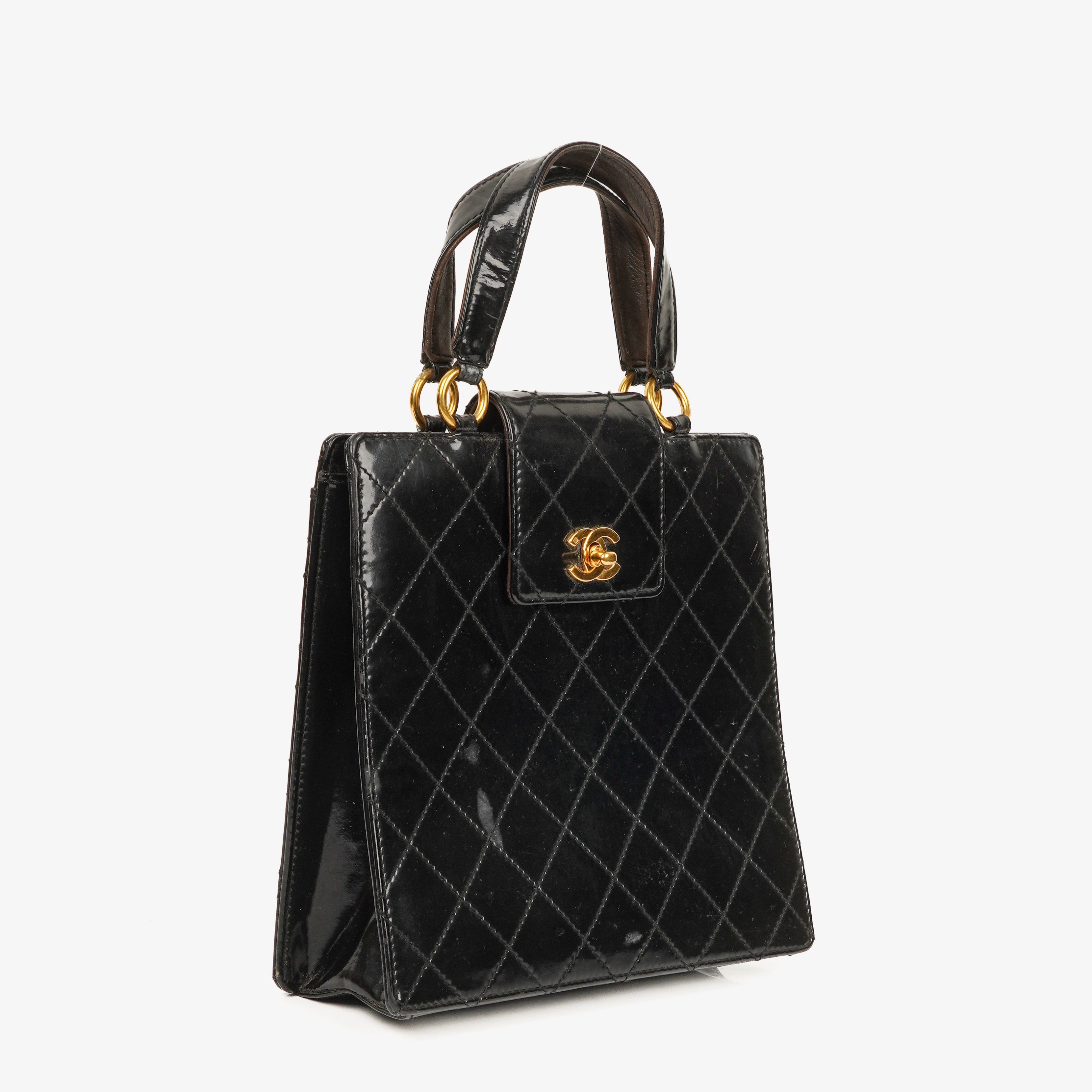 Chanel Metelasse Patent Leather Handbag