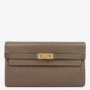 Hermès Kelly Longue Etoupe Epsom Leather Wallet