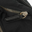 Fendi Fabric Black Croissant Half-Moon Hobo Bag