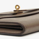 Hermès Kelly Longue Etoupe Epsom Leather Wallet