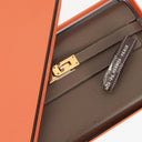 Hermès Kelly Longue Etoupe Epsom Leather Wallet