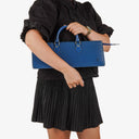 Louis Vuitton Triangle Blue EPI Leather Handbag
