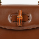 Gucci Bamboo Top Handle Brown Leather Bag