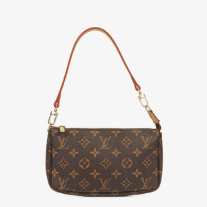 Louis Vuitton Pochette Accessoires Monogram Canvas Clutch Handbag